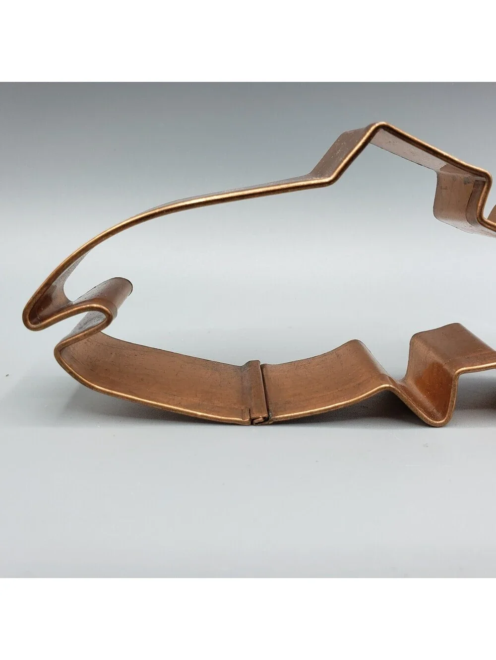 Solid Copper Cookie Cutter Shark Fish Large 6 Inches Long Ocean Sea Life